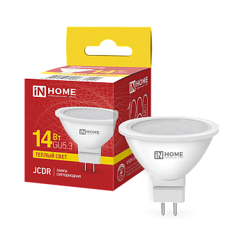 Лампа светодиодная LED-JCDR-VC 14Вт 230В GU5.3 3000K 1260Лм IN HOME во Владивостоке