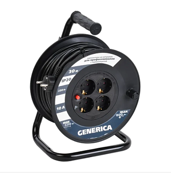 Катушка УК30 с т/з 4 места 2P+PE/30м 3х1,0мм2 GENERICA IEK во Владивостоке