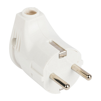 Вилка угловая с/з белая 16А 250В ЭКФ во Владивостоке