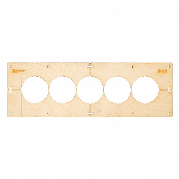 Шаблон для подрозетников c 5 отверстиями диаметром 68 мм EKF Expert во Владивостоке