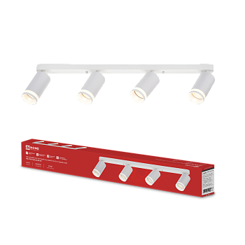 Светильник потолочный НПБ СПОТ-4xGU10-AR-WH под GU10 595x55x135мм белый IN HOME во Владивостоке