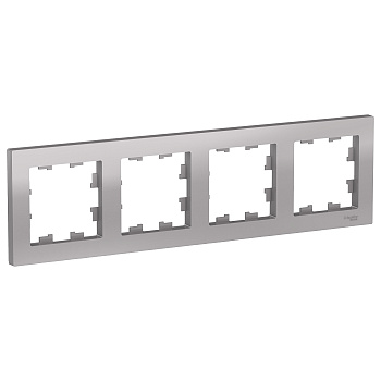 Рамка четырехместная AtlasDesign SE алюминий во Владивостоке