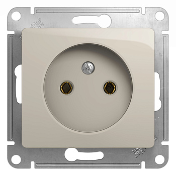 Розетка одинарная Glossa SE молочная во Владивостоке