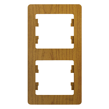 Рамка двойная Glossa SE дуб вертикальная во Владивостоке