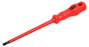 Отвертка шлицевая Profi 6.5х150мм 1000В IEK  – купить  ручной и электроинструмент оптом и в розницу  Отвертка шлицевая Profi 6.5х150мм 1000В IEK во Владивостоке