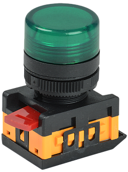 Лампа AL-22TE сигнальная d22мм зеленая неон 240В цилиндр IEK во Владивостоке