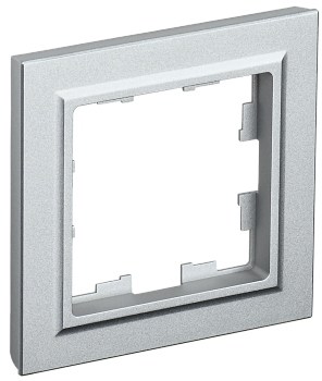 Рамка одинарная BRITE IEK алюминий во Владивостоке