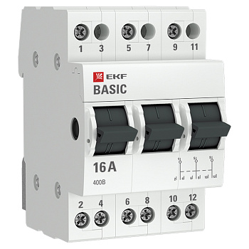 Трехпозиционный переключатель 3P 16А EKF Basic во Владивостоке