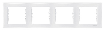 Рамка четырехместная SEDNA Schneider Electric белая во Владивостоке