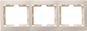 РВ-3-ККм Рамка 3местная вертикальная КВАРТА (кремовый) IEK во Владивостоке