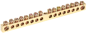 Шина PEN "земля-ноль" 6х9мм 16/1 (16групп/креп по центр) IEK во Владивостоке