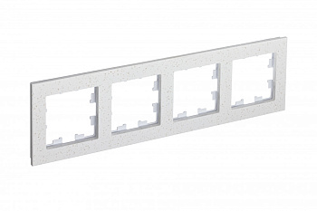 Рамка четырехместная AtlasDesign Nature SE мрамор крем роял во Владивостоке