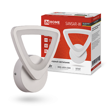 Светильник светодиодный ELEGANT SANSAR-W 15Вт 230В 3000-6500K 1050Лм STEP COLOR белый IN HOME  – купить кабель и провод оптом и в розницу  Светильник светодиодный ELEGANT SANSAR-W 15Вт 230В 3000-6500K 1050Лм STEP COLOR белый IN HOME во Владивостоке