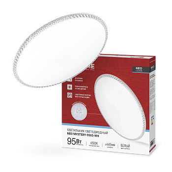 Светильник светодиодный NEO MYSTERY-9565-WH 95Вт 230В 6500K 7600Лм 460x67мм белый IN HOME во Владивостоке