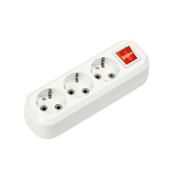 Колодка УЗВ-3-GRAND трехместная с выключателем и заземлением 5230 IN HOME во Владивостоке