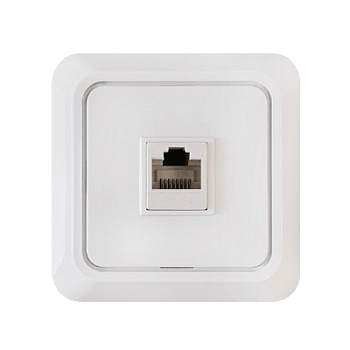 Розетка компьютерная RJ-45 BOLLETO белая 7035 IN HOME во Владивостоке