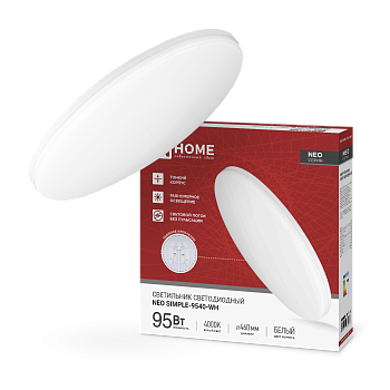 Светильник светодиодный NEO SIMPLE-9540-WH 95Вт 230В 4000K 7600Лм 460x67мм белый IN HOME во Владивостоке