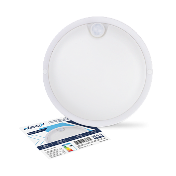 Светильник светодиодный герметичный СПП ИД-1065-КРУГ 10Вт 6500К 900Лм с инфракрасн датчиком IP65 140мм NEOX во Владивостоке