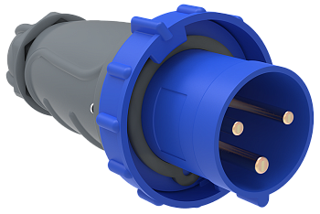 Вилка переносная ССИ-033 63А-6ч/200-250В 2Р+РЕ IP67 MAGNUM IEK во Владивостоке