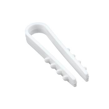 Дюбель-хомут для круглого кабеля  (5-10мм) белый (50шт.) EKF PROxima во Владивостоке