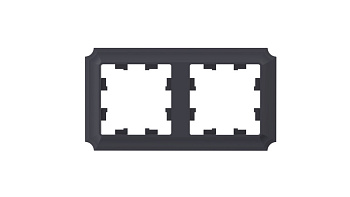 Рамка двойная AtlasDesign SE Antique карбон во Владивостоке