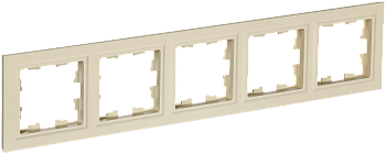 Рамка пятиместная BRITE IEK бежевая во Владивостоке