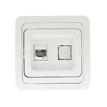 Розетка RJ-45 1-мест. бел. Лондон EKF PROxima во Владивостоке