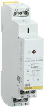 Реле промежуточное OIR 2 контакта 8А 12В AC/DC IEK во Владивостоке