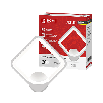 Светильник светодиодный ELEGANT ARISTO-WH 30Вт 230В 3000-6500K 2400Лм STEP COLOR белый IN HOME  – купить кабель и провод оптом и в розницу  Светильник светодиодный ELEGANT ARISTO-WH 30Вт 230В 3000-6500K 2400Лм STEP COLOR белый IN HOME в Владивостоке