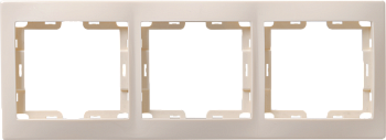 РГ-3-ККм Рамка 3местная горизонтальная КВАРТА (кремовый) IEK во Владивостоке