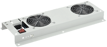 ITK Вентиляторная панель с выключателем 2 модуля серая во Владивостоке