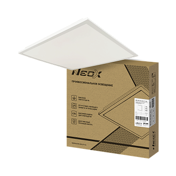 Панель светодиодная встраиваемая ДВО-PRO 7565-ОПАЛ 75Вт 6500К 100лм/Вт CRI80 IP40 595х595х30мм NEOX во Владивостоке