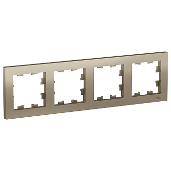 Рамка четырехместная AtlasDesign SE шампань во Владивостоке