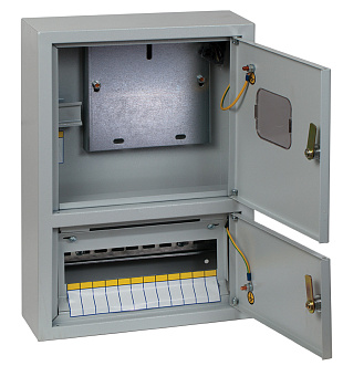 Щит учетно-распределительный навесной ЩУРн-1/14 (Э) два отсека (БУР) (450х310х120) IP31 EKF PROxima  – купить щиты пластиковые, металлические оптом и в розницу  Щит учетно-распределительный навесной ЩУРн-1/14 (Э) два отсека (БУР) (450х310х120) IP31 EKF PROxima во Владивостоке