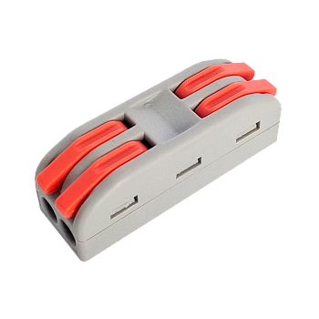 Клемма проходная КП 222-2412 с рычагами 2 полюса 0.08-2.5/4мм2 (10шт./уп.) IN HOME во Владивостоке