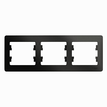Рамка тройная Glossa SE антрацит во Владивостоке