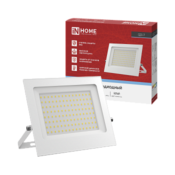 Прожектор светодиодный СДО-7 100Вт 230В 6500К IP65 белый IN HOME во Владивостоке