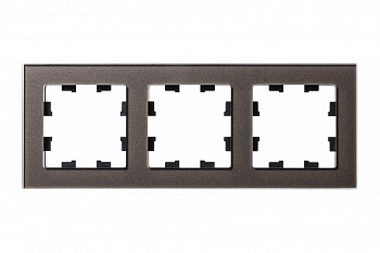 Рамка тройная AtlasDesign Nature SE стекло мокко во Владивостоке