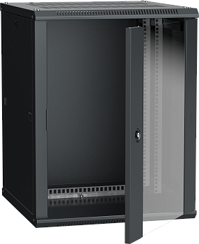 ITK Шкаф LINEA W 18U 600x600 мм дверь стекло, RAL9005 во Владивостоке