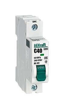 Автоматический выключатель DEKraft ВА-103 1Р 40А 6кА х-ка C во Владивостоке