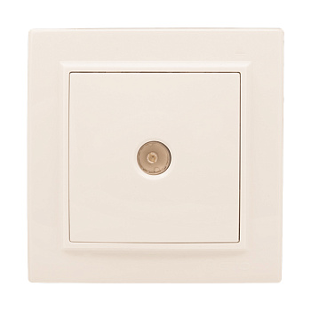 Розетка TV 1-местная СП бежевый 75Ом 5-862МГц Минск EKF во Владивостоке