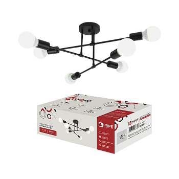 Светильник потолочный под лампу LOFT EASY-6E27-BL 6хЕ27 черный IN HOME во Владивостоке