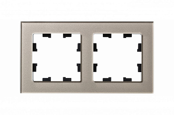 Рамка двойная AtlasDesign Nature SE стекло шампань во Владивостоке