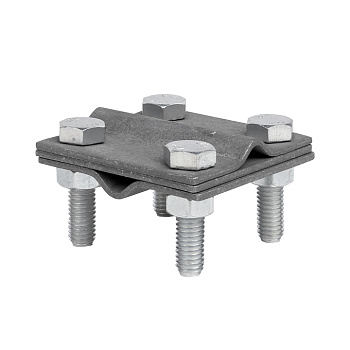 Зажим крестовидный прут-прут (3 пластины 57x57мм) HZ EKF PROxima во Владивостоке