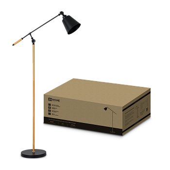 Светильник напольный под лампу ТНО 01К-Е27Ч 230В черный плафон, черный корпус IN HOME  – купить кабель и провод оптом и в розницу  Светильник напольный под лампу ТНО 01К-Е27Ч 230В черный плафон, черный корпус IN HOME во Владивостоке