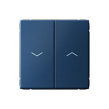 ARTGALLERY 2-клавишный ВЫКЛЮЧАТЕЛЬ ДЛЯ ЖАЛЮЗИ, 2х сх.4, 10А, механизм, АКВАМАРИН во Владивостоке