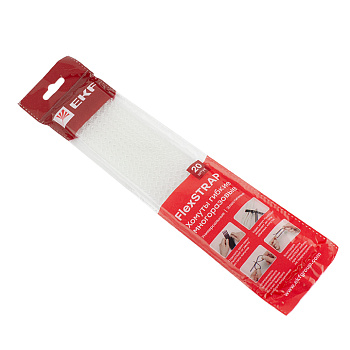 Хомут гибкий (20 шт.) белый FlexSTRAP EKF во Владивостоке