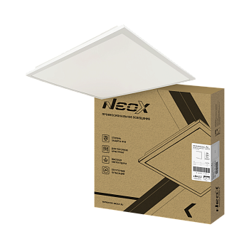 Панель светодиодная встраиваемая герметичная ДВО-PRO-IP54 5040-ОПАЛ 50Вт 4000К 120лм/Вт CRI80 IP54 595х595х30мм белая NEOX во Владивостоке
