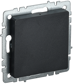 Заглушка c суппортом BRITE IEK черная во Владивостоке