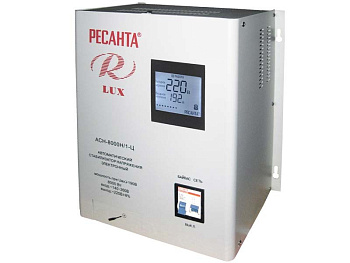Стабилизатор АСН-8 000 Н/1-Ц Ресанта Lux  – купить стабилизаторы трехфазные, однофазные, трансформаторы оптом и в розницу  Стабилизатор АСН-8 000 Н/1-Ц Ресанта Lux во Владивостоке